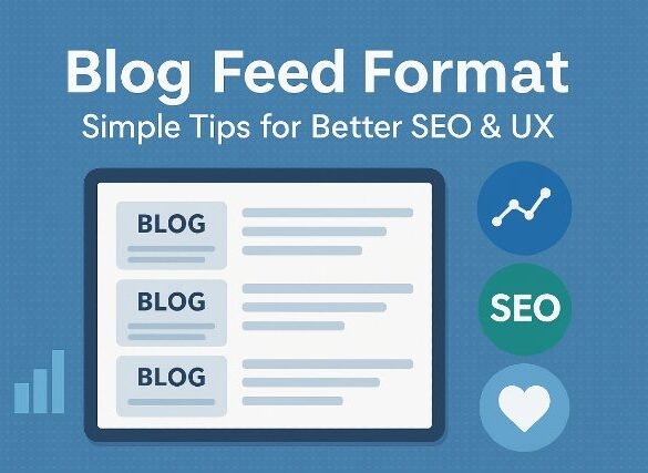 Optimized Blog Feed Format layout for improved SEO and user experience.