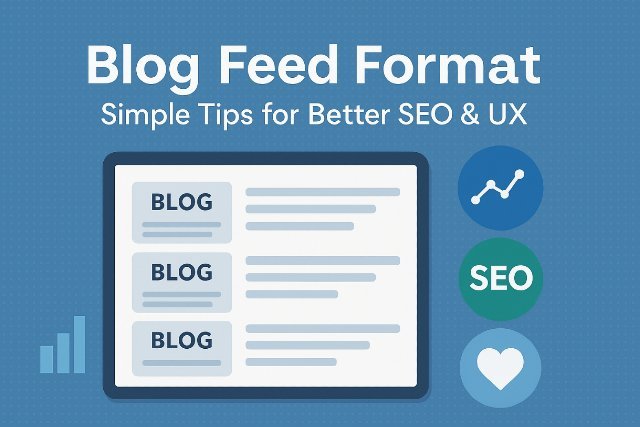 Optimized Blog Feed Format layout for improved SEO and user experience.