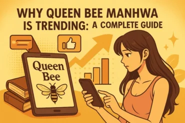 Queen Bee Manhwa digital artwork illustration for trending analysis.