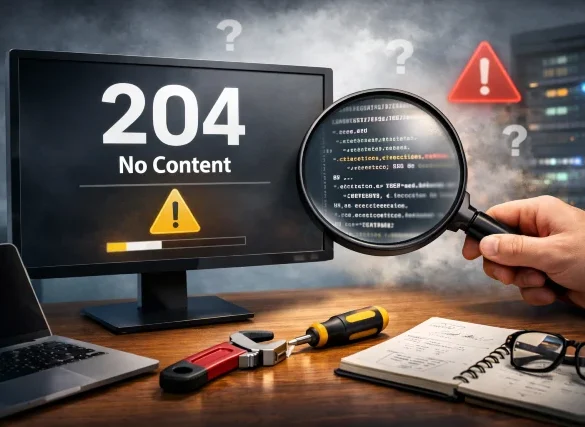 204 Error Code troubleshooting steps and fixes for no content response