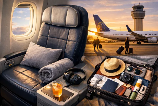 Flight UA770 travel tips covering seat comfort packing and best time to arrive at the airport