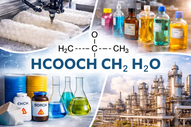 HCOOCH CH2 H2O used in industry and manufacturing processes