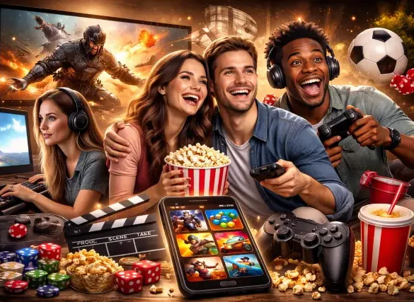 Mopoga browser gaming platform homepage showing instant play games on mobile and desktop